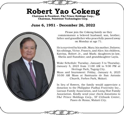 obituary newspaper philippines 2023|Orbituary .